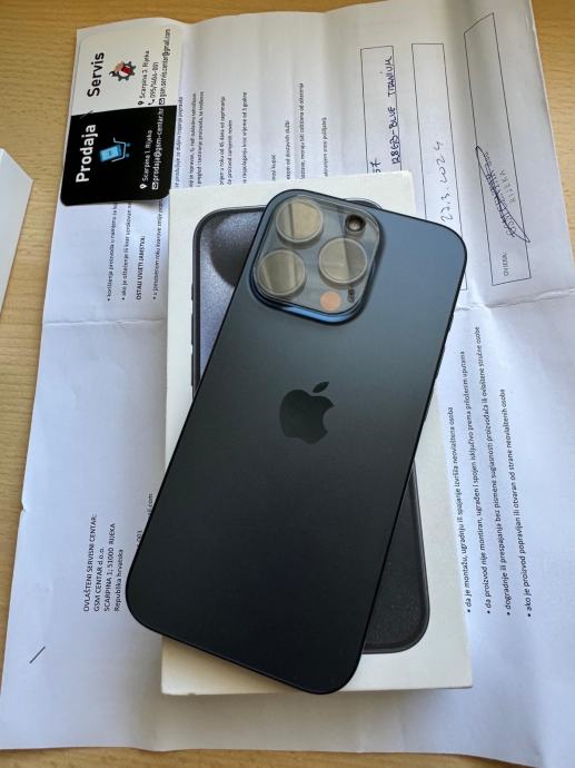 iPhone 15 Pro, 128GB, Plavi, KAO NOVO