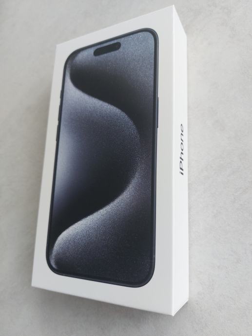 IPhone 15 Pro, 512GB, Blue Titanium, RAČUN, JAMSTVO 24 MJ. NOVI