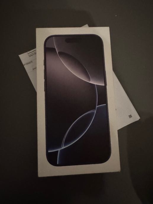 Apple Iphone 16 Pro 1Tb Space Black, NOVO, sve mreze, garancija!