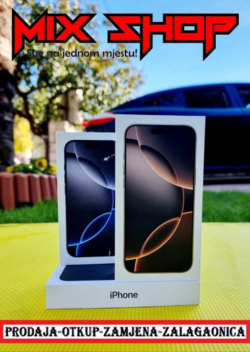 Apple Iphone 16 PRO MAX 256GB ◆NOVO◆GARANCIJA◆RAZNE BOJE◆ZAMJENA DA◆