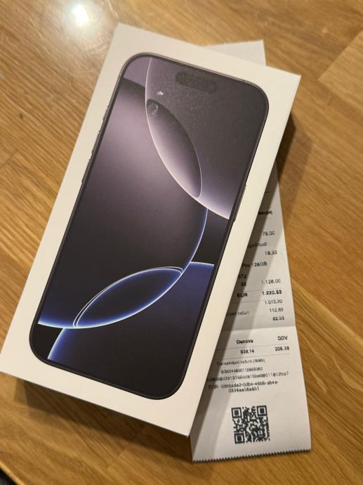 Apple iPhone 16 pro 128gb novo zapakirano račun garancija