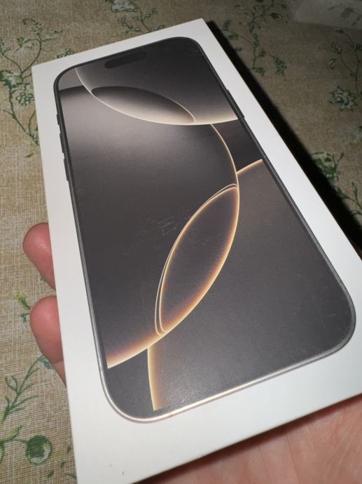 iPhone 16 PRO 256gb, NATURAL TITANIUM, novi, zapakiran, račun