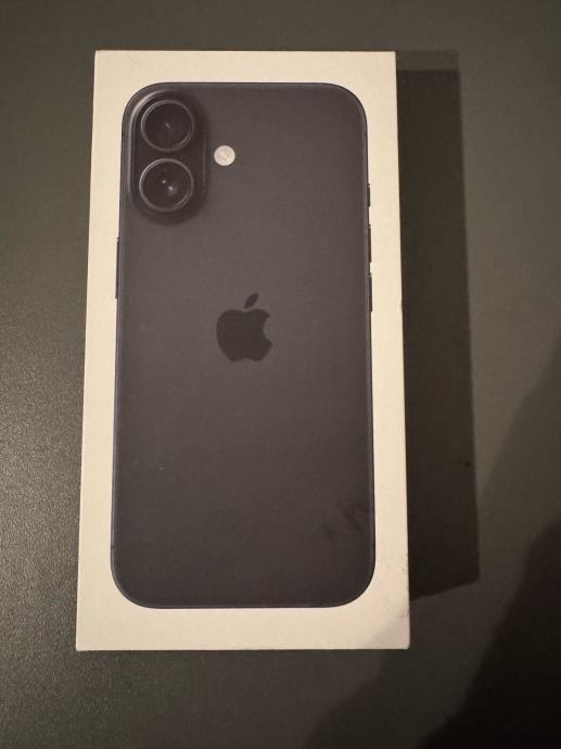 Apple Iphone 16 128GB Black, NOVO, sve mreze, garancija!