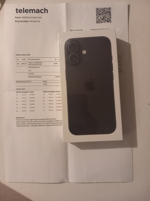 APPLE IPHONE 16 128GB NOVO NOVO GARANCIJA RAČUN DOSTAVA