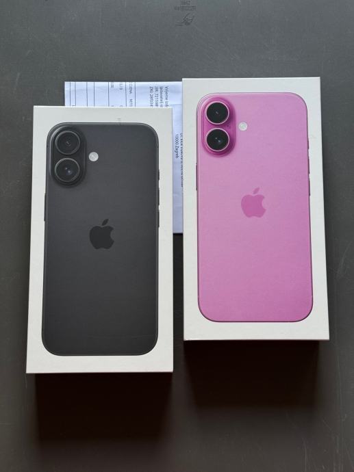 iPhone 16 128GB Black & Pink [NOVO RAČUN JAMSTVO 2 GOD]