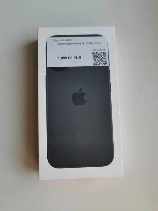 Iphone 16 128Gb Crni Novo Garancija Dostava / Zamjena