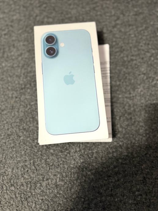 iPhone 16 128GB teal •moguće zamjene NOVO ZAPAKIRANO Vž-Zg-Os-Pu