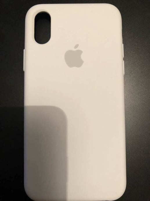 iPhone X silicon case white