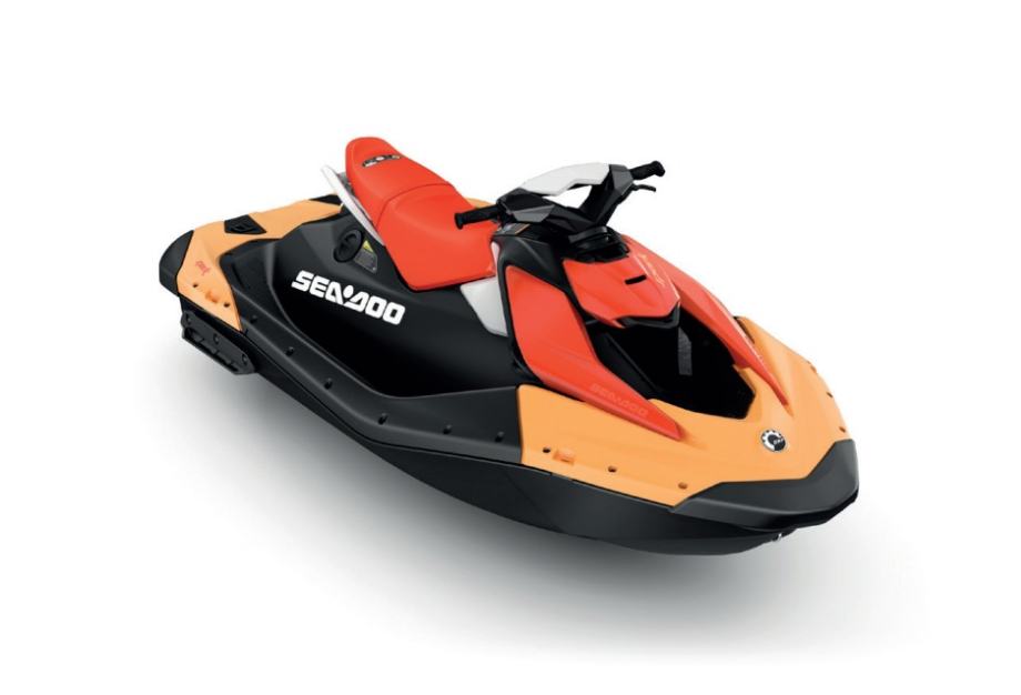 SEADOO 2025. GODINA Spark 2up 60 Base Sunrise Orange / Dragon Red