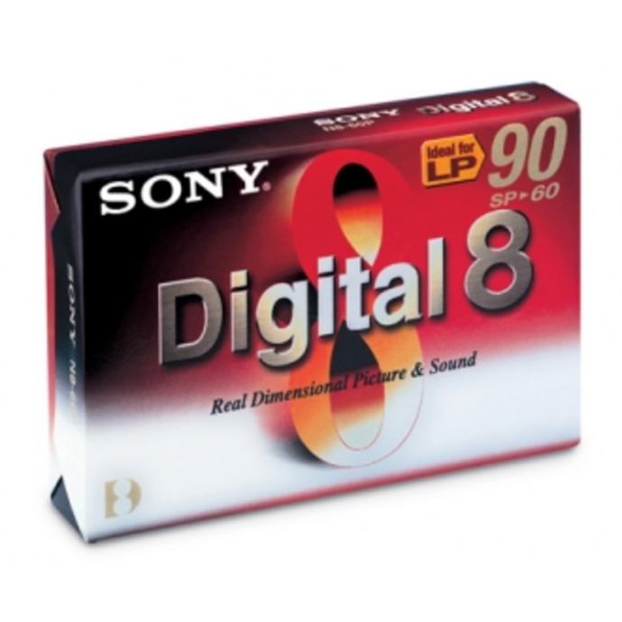 Sony Digital 8 ( Hi8 video8 ) video kazeta 8mm LP 90min - SP 60min