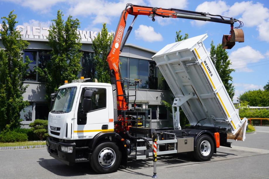 Iveco Eurocargo 160E22 EEV Kiper /Bortmatic/Dizalica FASSI F95A.0.22, 2014 god.