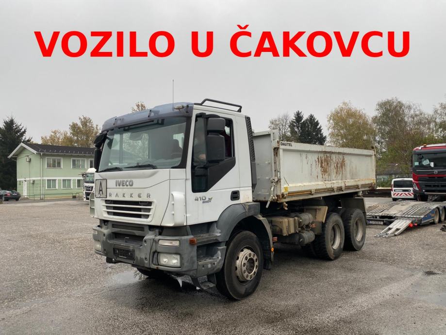 Iveco Trakker 410 6x4, 3-strani kiper, ZF intarder, ručni mjenjač, 2009 god.