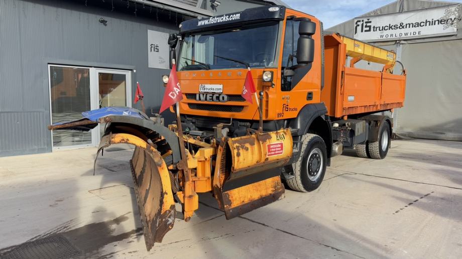 IVECO TRAKKER AD190T41W 4x4 KIPER + RALICA + POSIPAČ, 2010 god.