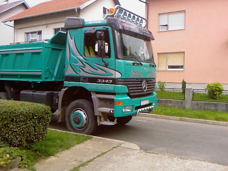 mercedes actros 3343 6x6, 1999 god.