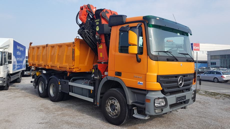 Mercedes-Benz ACTROS 3344 K . 3-strani z dvigalom PK36002 z dal, 2007 god.