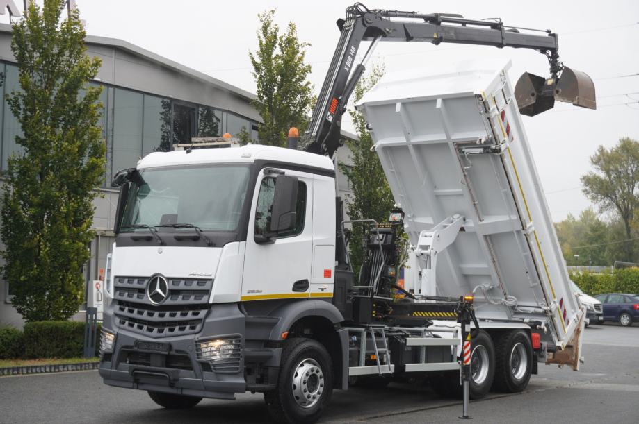 Mercedes-Benz Arocs 2636 E6 6x4 3-str.kiper / HDS Hiab X-Hiduo 148 B-2, 2018 god.