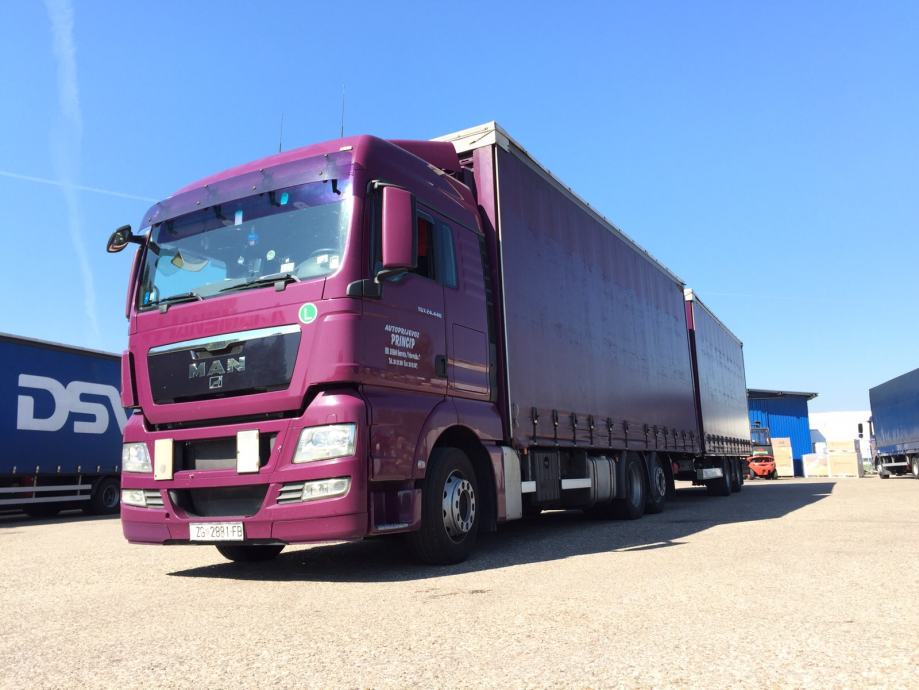 MAN TGX 24.440 TANDEM, 2008 god.