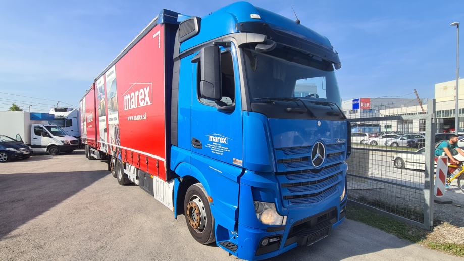 Mercedes-Benz ACTROS 2645 s kesonom 7.70m/JUMBO/KOMPLET Z PRIKOL, 2013 god.