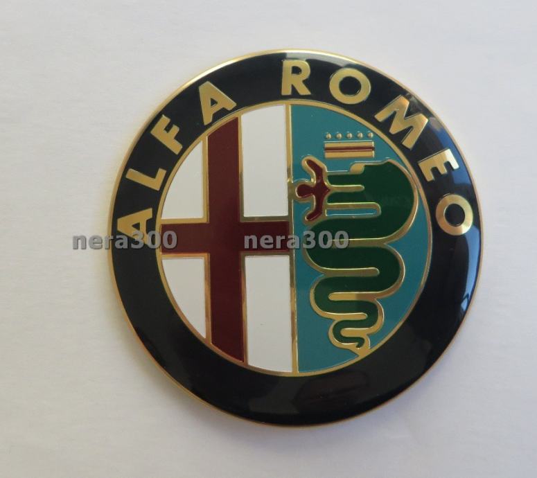 Alfa Romeo znak za haubu 74mm Logo Amblem