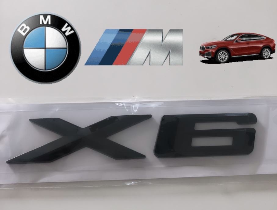 BMW X6 CRNA OZNAKA znak emblem samoljepljiva