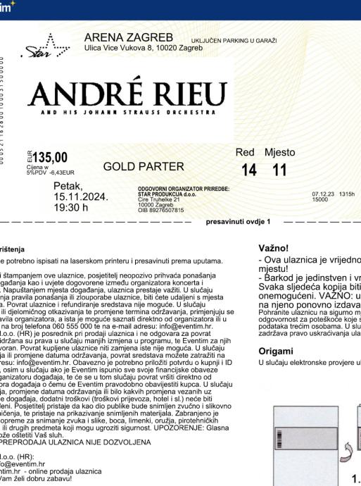 ANDRE RIEU ZAGREB 15.11.