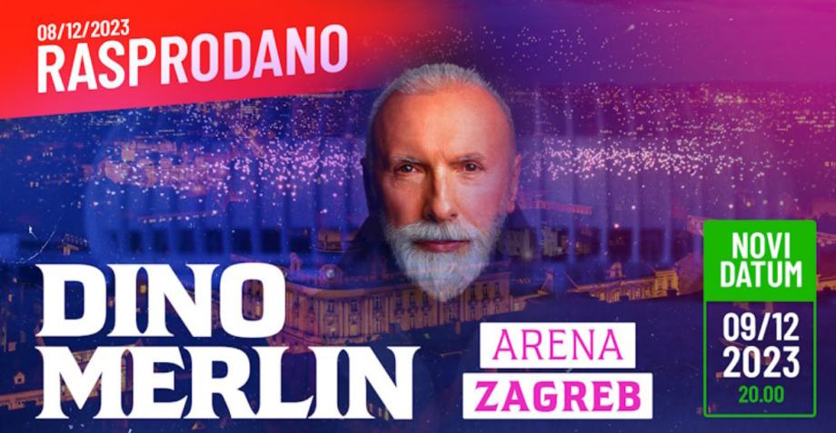 Dino Merlin-ulaznica Za Koncert U Areni (Parter)