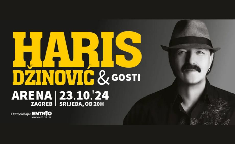 2 ulaznice - HARIS DŽINOVIĆ - 23.10.2024 Arena Zagreb