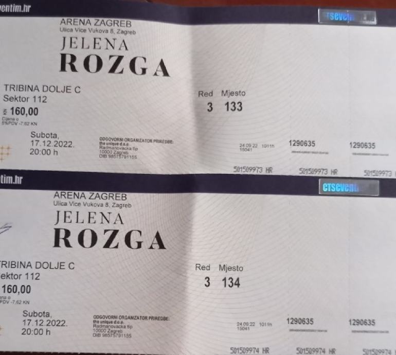 Jelena Rozga Arena Zagreb 17.12.2022.