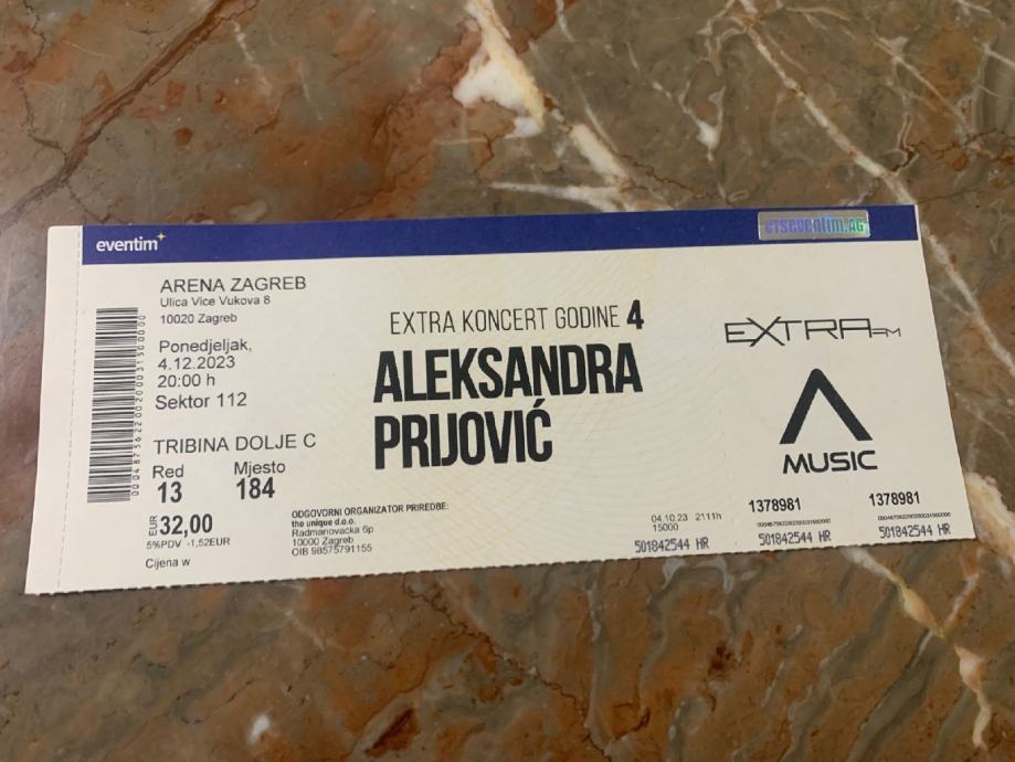 Karta Za Koncert Aleksandre Prijović