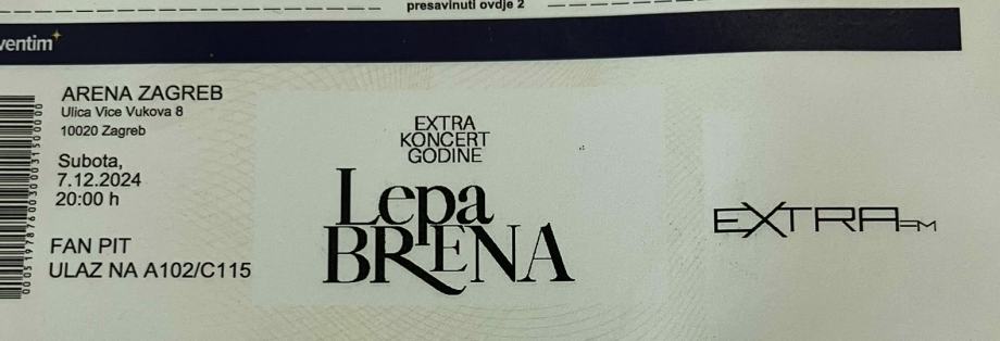 Lepa Brena 7.12. Fan pit