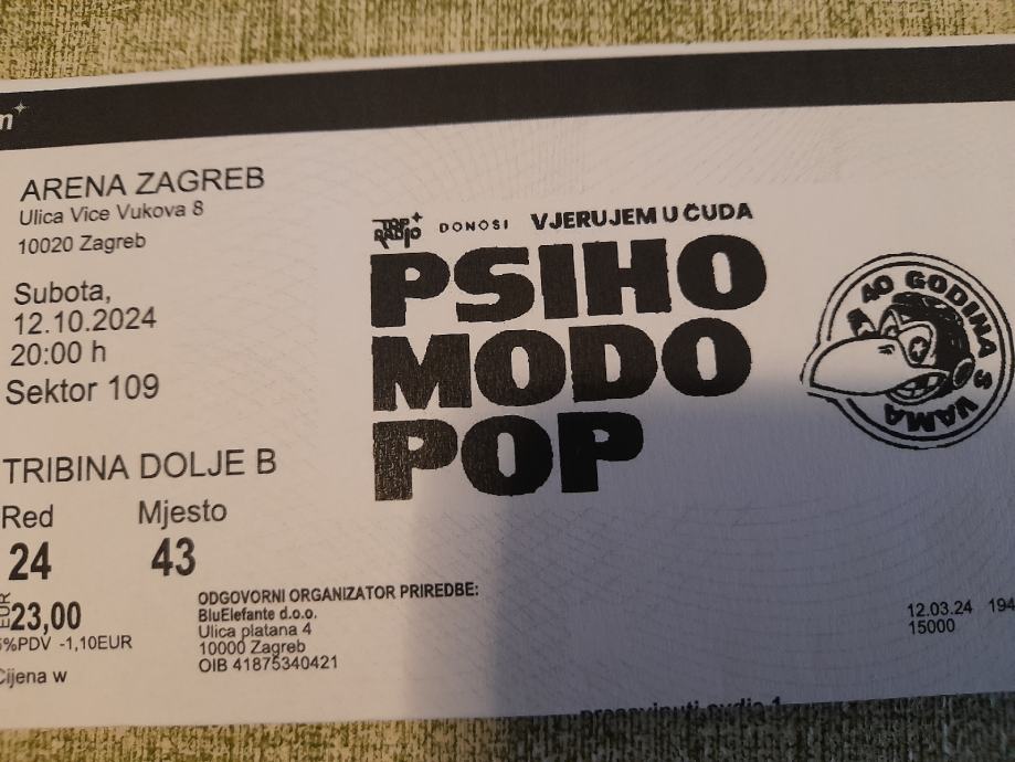 Psihomodo pop Arena 12.10.2024