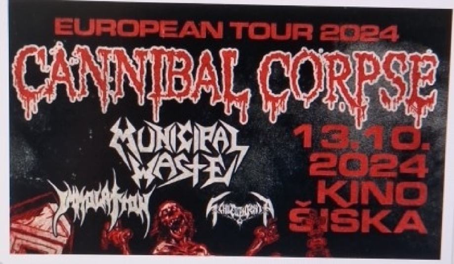 Ulaznica Cannibal Corpse - Ljubljana