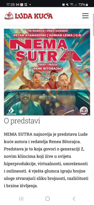 Luda kuća - Nema sutra, 4 ulaznice, subota 21.12.