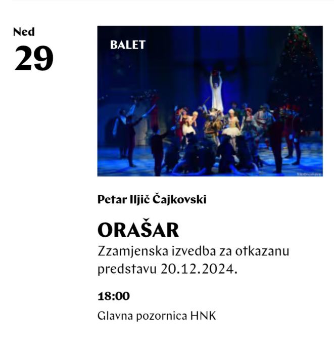 Orašar HNK 29.12.24 u 18h