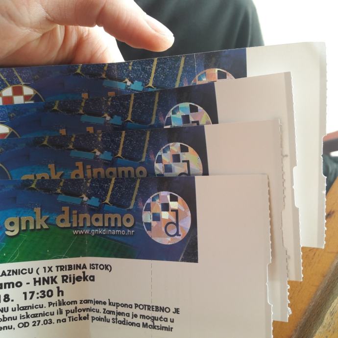 Informacije: Ulaznice za utakmicu Dinamo - Rijeka na Maksimiru
