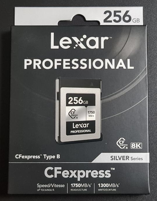 Lexar 256GB Professional CFexpress Type B Card SILVER, AKCIJA 175 Eura