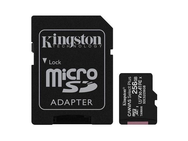 Memorijska kartica microSDXC 256 GB KINGSTON Canvas Select Plus