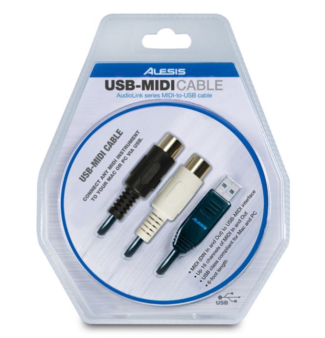 Alesis USB MIDI kabel, NOVO