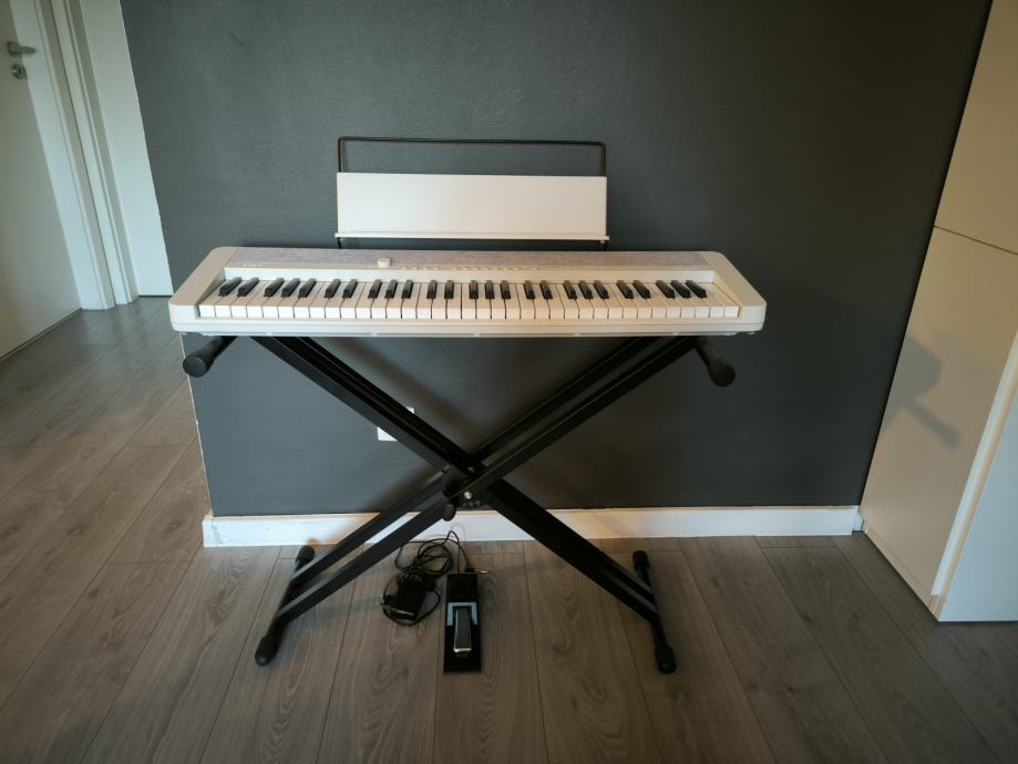 Casio CT-S1 klavijature sa stalkom i pedalom (bijele)