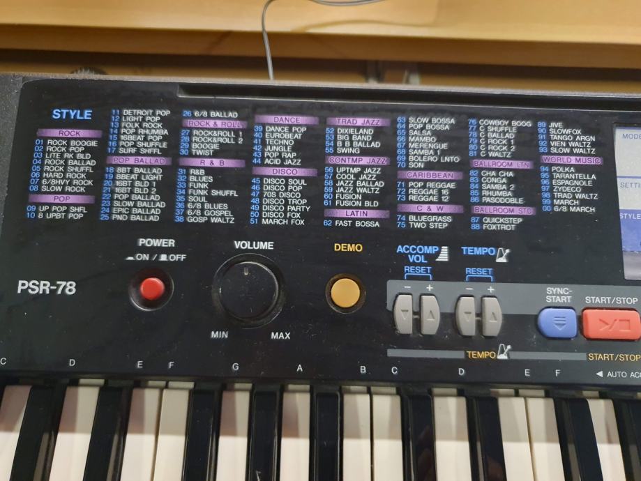 Prodajem Sintisajzer Yamaha PSR-78