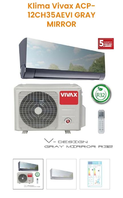 VIVAX ACP-12CH35AEVI GRAY MIRROR R32