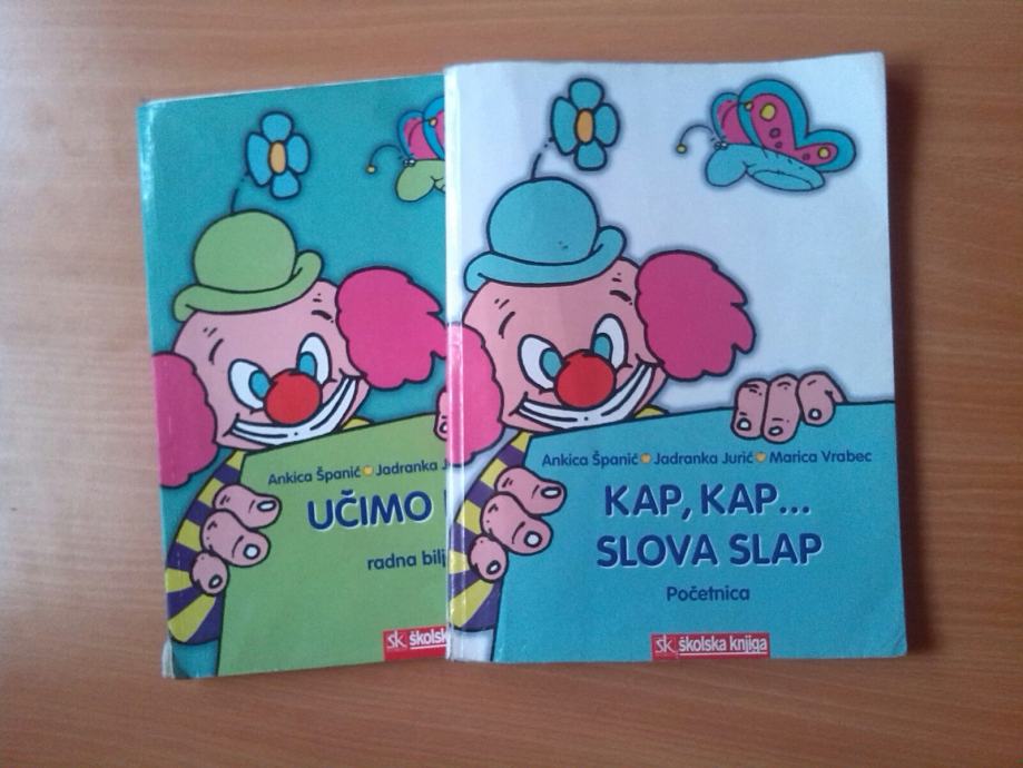 Kap, kap... Slova slap, početnica i Učimo pisati, radna bilježnica