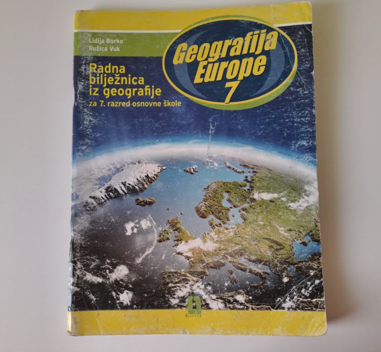 GEOGRADIJA EUROPE 7, RADNA BILJEŽNICA