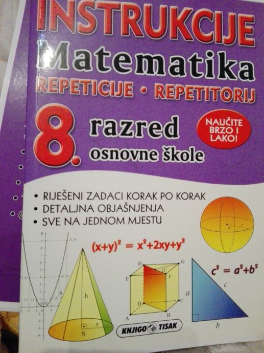 Instrukcije Repeticije Matematika Za 8 Osnovne