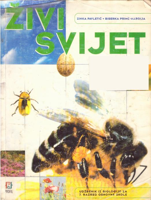 Živi svijet - udžbenik i vježbenica iz biologije za 7. razred OŠ