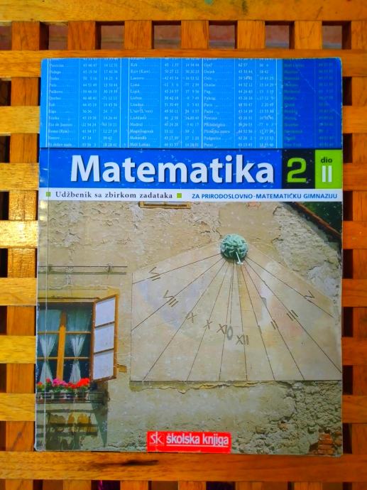 MATEMATIKA 2 II DIO UDŽBENIK PRIRODOSLOVNO-MATEMATIČKA GIMNAZIJA