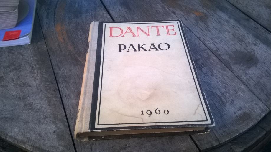 PAKAO DANTE ALIGHIERI MATICA HRVATSKA 1960.