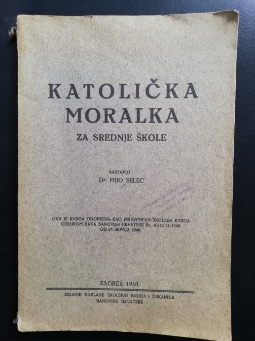 Katolička moralka, 1940.