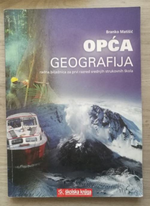 Opća geografija radna bilježnica za 1 razred srednjih strukovnih, 6 eu