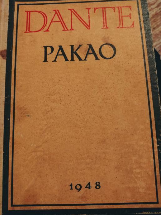 DANTE ALIGHIERI PAKAO